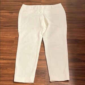 LOFT Cream Ankle Pants - Marisa - size 4 white like new